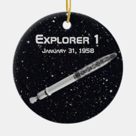 Explorer 1 Satellit Keramik Ornament
