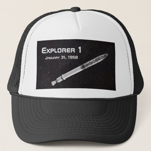 Explorer 1 Satellit Truckerkappe (Vorderseite)