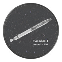 Explorer 1 Satellite Starry Sky