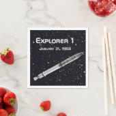 Explorer 1 Satellite Starry Sky Serviette (Beispiel)