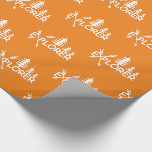 Explorer-Design - glänzendes Wrapping Paper Geschenkpapier (Ecke)