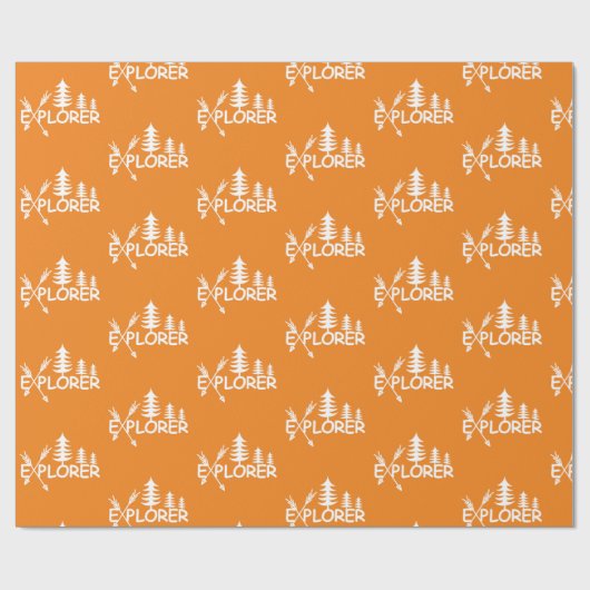 Explorer-Design - glänzendes Wrapping Paper Geschenkpapier (Flach)