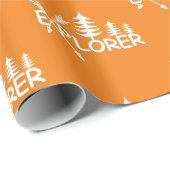 Explorer-Design - glänzendes Wrapping Paper Geschenkpapier (Rolleneckpunkt)