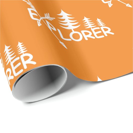Explorer-Design - glänzendes Wrapping Paper Geschenkpapier (Rolleneckpunkt)
