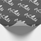 Explorer-Design - glänzendes Wrapping Paper Geschenkpapier (Ecke)