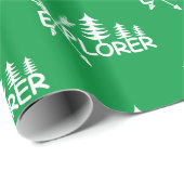 Explorer-Design - glänzendes Wrapping Paper Geschenkpapier (Rolleneckpunkt)