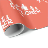 Explorer-Design - glänzendes Wrapping Paper Geschenkpapier (Rolleneckpunkt)
