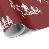 Explorer-Design - glänzendes Wrapping Paper Geschenkpapier (Rolleneckpunkt)