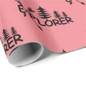 Explorer-Design - glänzendes Wrapping Paper Geschenkpapier (Rolleneckpunkt)