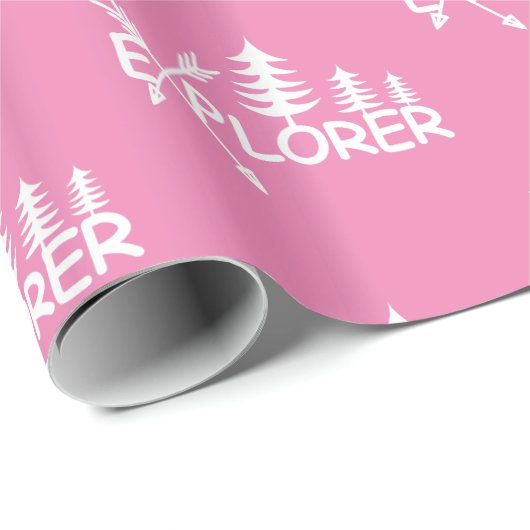 Explorer-Design - glänzendes Wrapping Paper Geschenkpapier (Rolleneckpunkt)