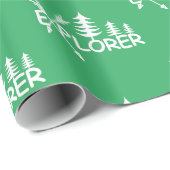 Explorer-Design - glänzendes Wrapping Paper Geschenkpapier (Rolleneckpunkt)