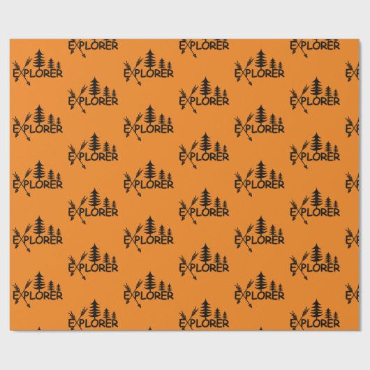 Explorer-Design - glänzendes Wrapping Paper Geschenkpapier (Flach)
