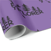 Explorer-Design - glänzendes Wrapping Paper Geschenkpapier (Rolleneckpunkt)