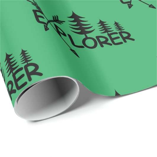 Explorer-Design - glänzendes Wrapping Paper Geschenkpapier (Rolleneckpunkt)