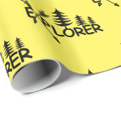 Explorer-Design - glänzendes Wrapping Paper Geschenkpapier (Rolleneckpunkt)