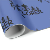 Explorer-Design - glänzendes Wrapping Paper Geschenkpapier (Rolleneckpunkt)