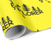 Explorer-Design - glänzendes Wrapping Paper Geschenkpapier (Rolleneckpunkt)