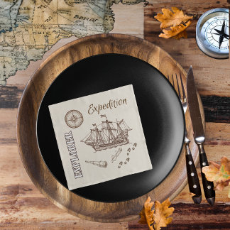 Explorer Expedition Thema Papier Napkins Serviette