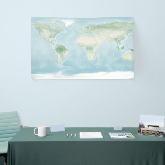 Explorer-Karte der Erdoberfläche Banner (Messeveranstaltung)