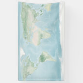 Explorer-Karte der Erdoberfläche Banner (Vertikal)