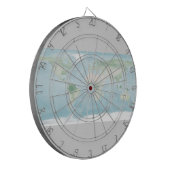 Explorer-Karte der Erdoberfläche Dartscheibe (Vorderseite Links)