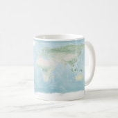 Explorer-Karte der Erdoberfläche Kaffeetasse (VorderseiteRechts)