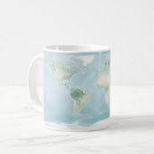 Explorer-Karte der Erdoberfläche Kaffeetasse (Vorderseite Links)