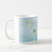 Explorer-Karte der Erdoberfläche Kaffeetasse (Links)
