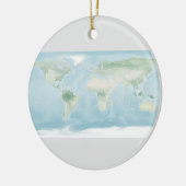Explorer-Karte der Erdoberfläche Keramik Ornament (Links)