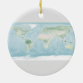 Explorer-Karte der Erdoberfläche Keramik Ornament (Hinten)