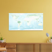 Explorer-Karte der Erdoberfläche Leinwanddruck (Insitu (Wohnzimmer))