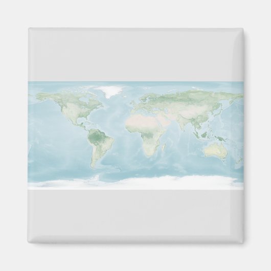 Explorer-Karte der Erdoberfläche Magnet (Vorne)