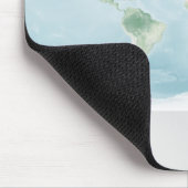 Explorer-Karte der Erdoberfläche Mousepad (Ecke)