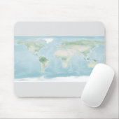 Explorer-Karte der Erdoberfläche Mousepad (Mit Mouse)