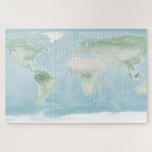 Explorer-Karte der Erdoberfläche Puzzle (Horizontal)