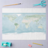 Explorer-Karte der Erdoberfläche Seidenpapier (Basteln)