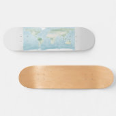 Explorer-Karte der Erdoberfläche Skateboard (Horizontal)