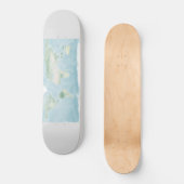 Explorer-Karte der Erdoberfläche Skateboard (Vorderseite)