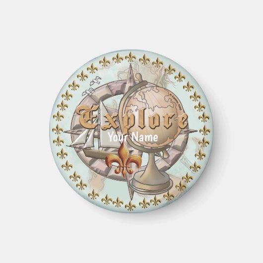 Explorer-Karte Magnet (Vorne)