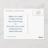 Explorer-Muster bei Zuhause Postkarte (Rückseite)