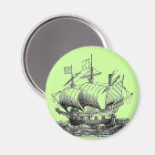 Explorer-Schiff Magnet (Vorderseite/Rückseite)