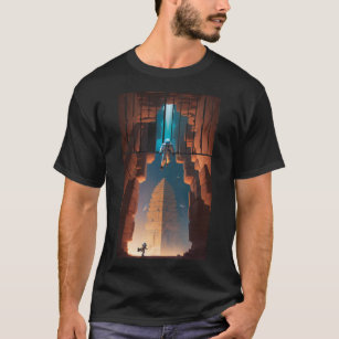 Explorer-Serie - Riesenastronaut in der Pyramide T-Shirt