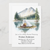 Explorer Starry Adventure erwartet Baby Shower Einladung (Vorne/Hinten)