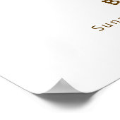 Explorer World Map Airplane Baby Shower Welcome  Poster (Ecke)