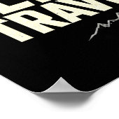 Explorer's Motto: Road Less Traveled Poster (Ecke)