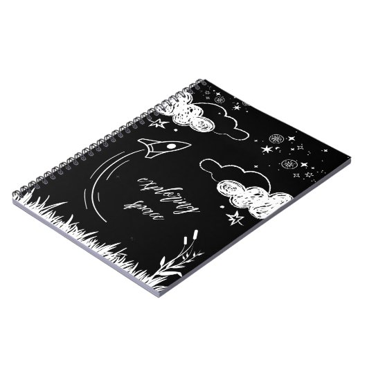 exploring space notizblock (Linke Seite)