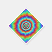 Explosion absetzbarer Neapel in Blau und Orange Serviette (Ecke)