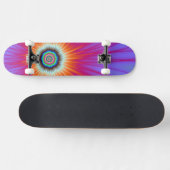 Explosion auf Skateboard in Rosa Blau und Rot (Horizontal)