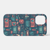 Explosion aus der Vergangenheit: Technik der 80er Case-Mate iPhone Hülle (Rückseite (Horizontal))