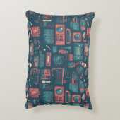 Explosion aus der Vergangenheit: Technik der 80er  Dekokissen (Rückseite(Vertikal))